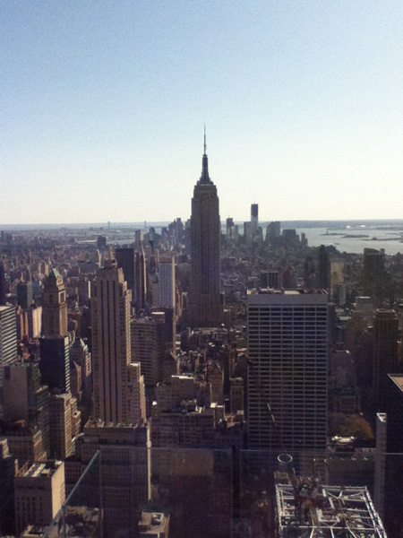 Empire State Building from the Top of the Rock in New York City