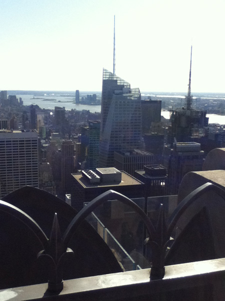 view from the Top of the Rock NYC