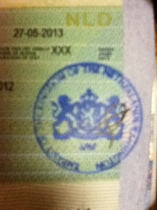 Official stamp on Dutch MVV sticker