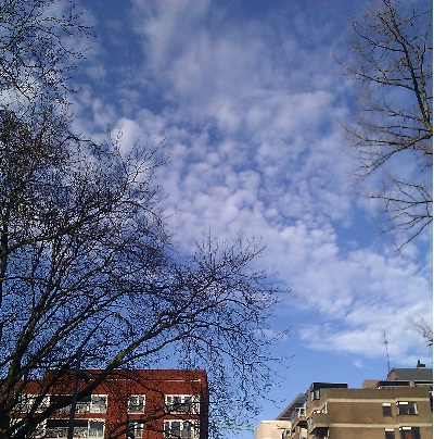 awesome blue sky in the Hague