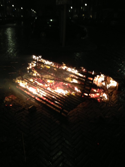 Awesome burning bench. Most of the photos I took were of things burning, but I decided to tone it down for this blog post. ;)