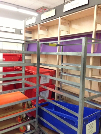 empty shelves at De Slegte in The Hague