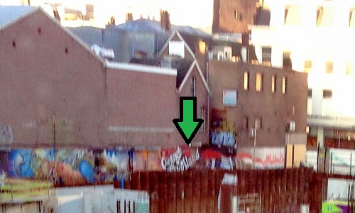 Greetings from the Hague blurry graffiti