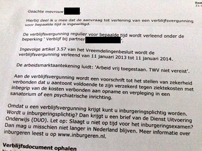 VVR approval letter from the Dutch IND