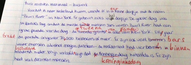 Dutch writing homework