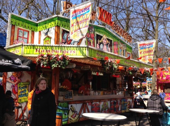 food stand at a Dutch carnival