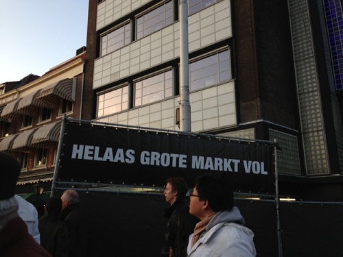 Grote Markt vol Koninginnenacht The Hague 2013