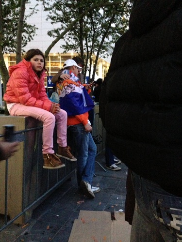 guy with a Dutch flag Koninginnenacht The Hague 2013