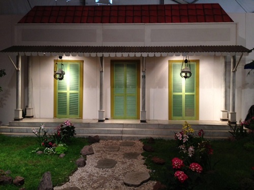replica house at Tong Tong Fair
