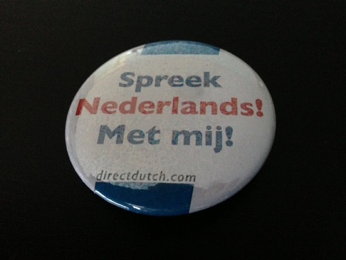 Spreek Nederlands met mij button