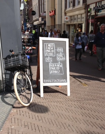 jeans advertisement in The Hague
