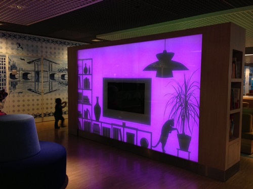 relaxing area within Schiphol airport