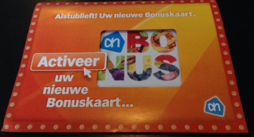 new Albert Heijn bonus card packet
