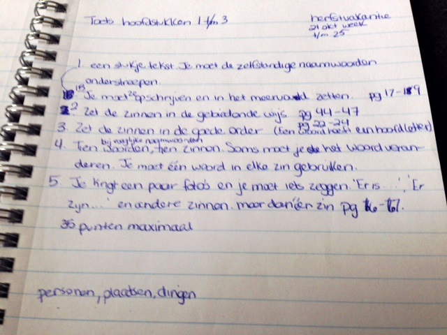 notes for Dutch text chapters 1 through 3