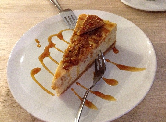 cheesecake at the Cheesecake Company in The Hague
