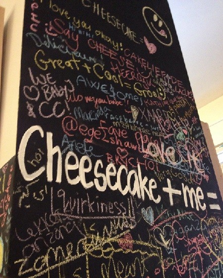 wall at the Cheesecake Company in The Hague 2