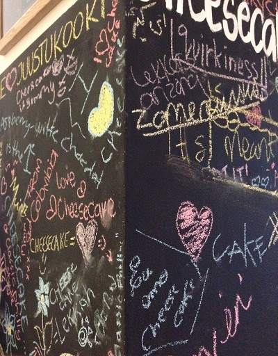 wall at the Cheesecake Company in The Hague