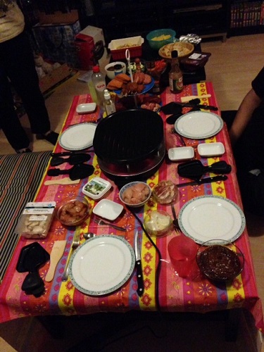 the start of Dutch gourmetten