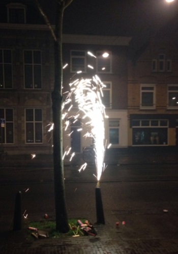 fireworks at Dutch New Years 2013