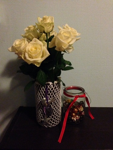 white roses from Marco