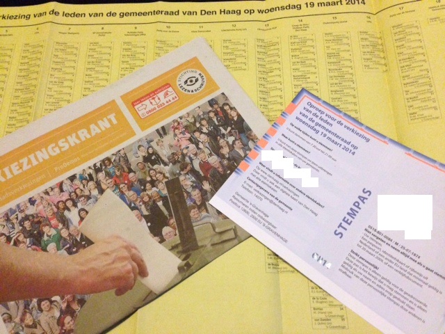 local election material for The Hague