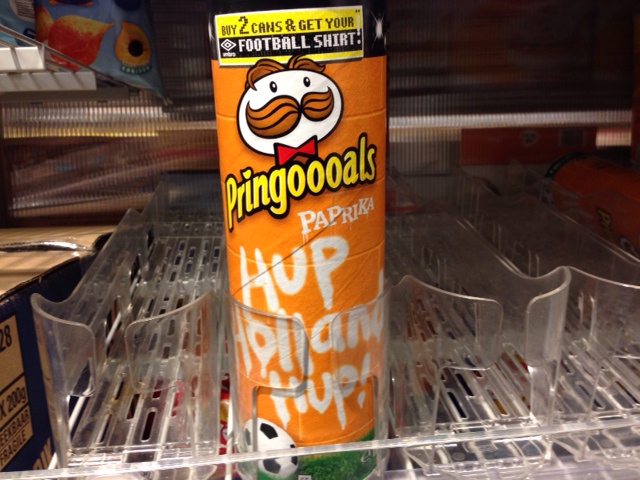 Pringles can Dutch world cup