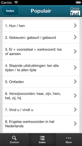 Oneze Taal app screenshot 2