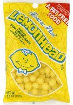bag of lemonheads sour candy