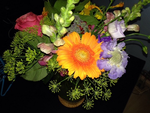 flowers for Marcos birthday