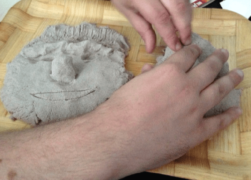 kinetic sand first attempt