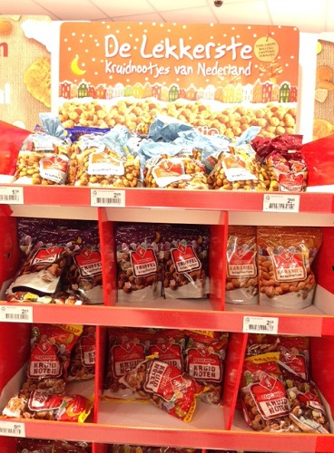 Kruidnootjes display in Den Haag