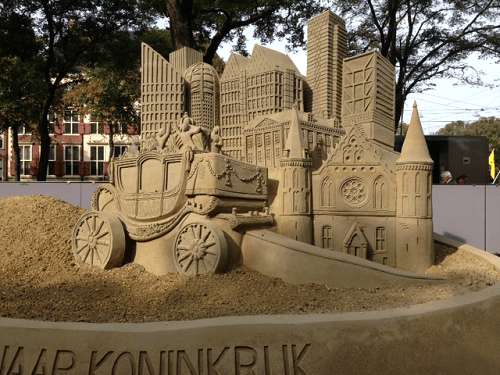 200 jaar koninkrik sand art in The Hague
