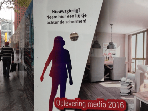 construction window in The Hague