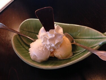 ice cream at Naga Thai in The Hague