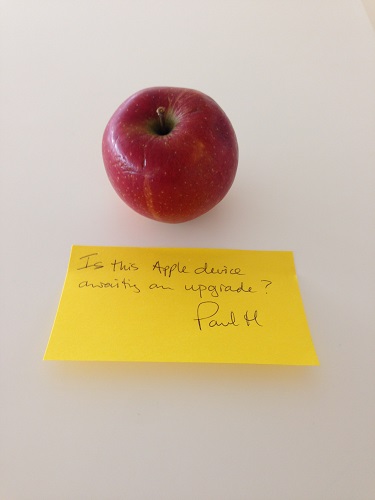 Apple awaiting an upgrade