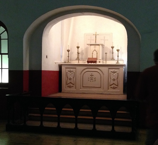 Altar at Kilmainham Gaol in Dublin