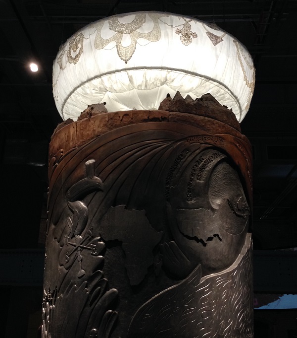 Sculpture at Guiness storehouse