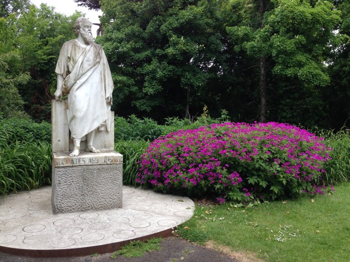 Statue of Socrates National Botanic Gardens in Dublin