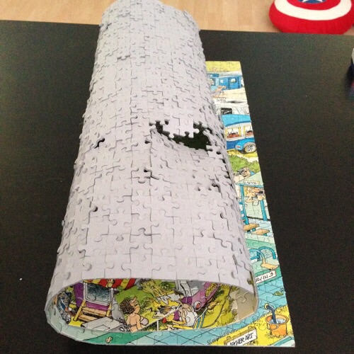 Folded up puzzle