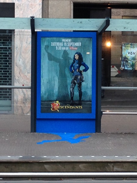 Disney Descendants advertisement in The Hague