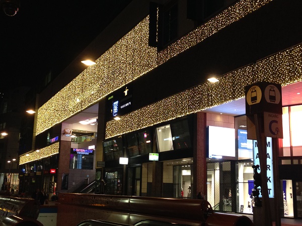 Christmas lights Spui The Hague 2015