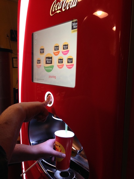 Freestyle coke machine at Ray's Hell burger