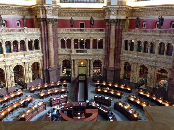 Reading room at Library of Congress