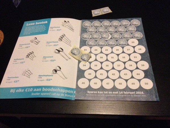 An Albert Heijn stamp booklet