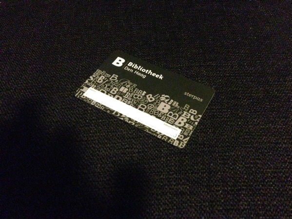 Sterpas library card (The Hague)