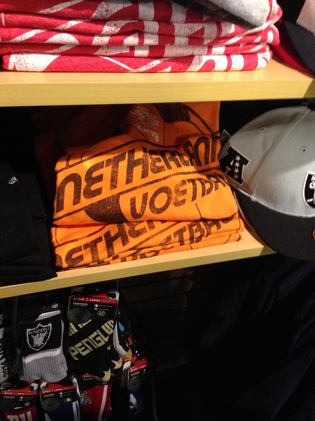 Dutch football shirt at Newbury comics