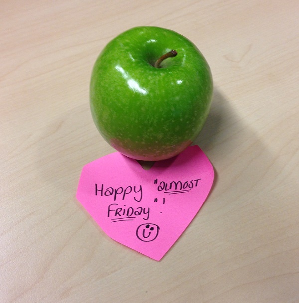 Happy almost Friday apple