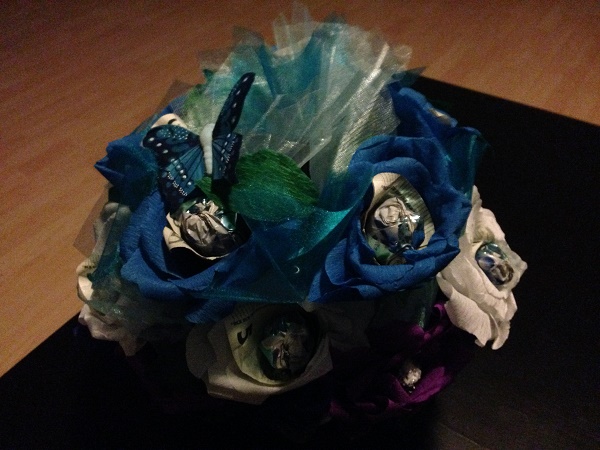 Paper flower bouquet