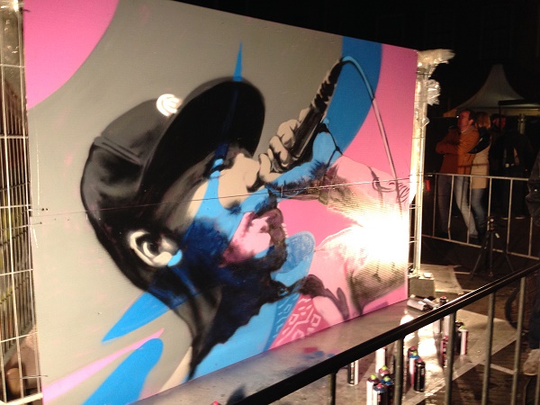 Street art in progress 2 2016 Life I live Festival The Hague