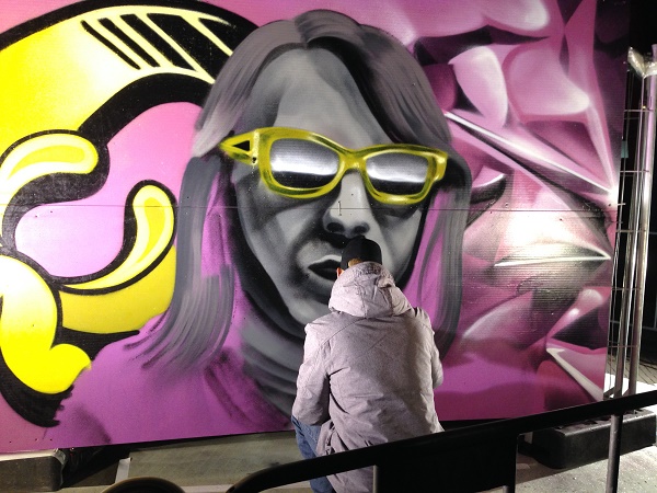 Street art in progress 2016 Life I live Festival The Hague